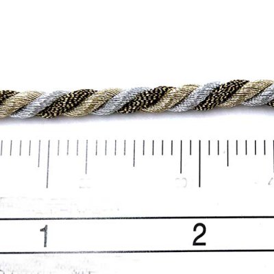 AntGold Silver Gold 4mm Torsade