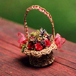 Miniature Crocheted Basket