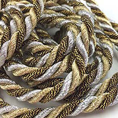AntGold Silver Gold 4mm Torsade