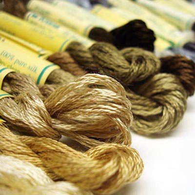 levylisa 12 Skeins Mulberry Silk Floss Embroidery Thread Floss-Cross Stitch  Threads China Silk Woven Jewelry Threads DIY Sewing Kits (Red/Yellow/Brown