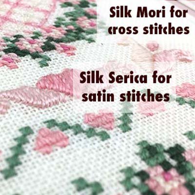 Silk Serica is a shiny silk, compared to Mori which is a spun silk
