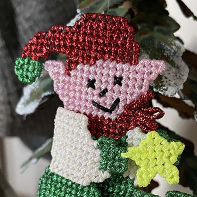 Country Elf Ornament