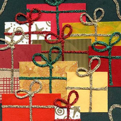 Make a bow using iron-on thread