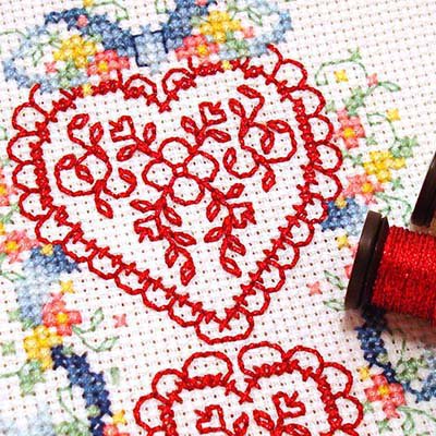 Made with Kreinik thread