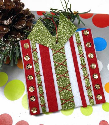 Kreinik Fine #8 Braid in Christmas crafts