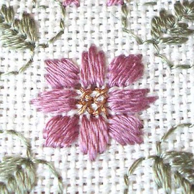 Satin Stitch with Kreinik