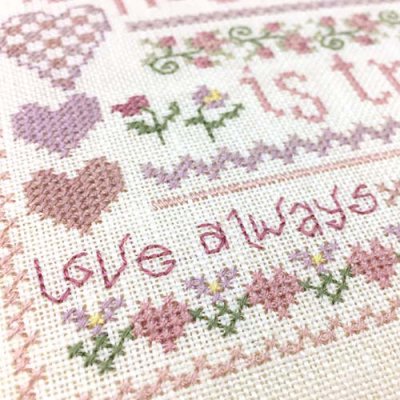 Made with Kreinik Silk Mori