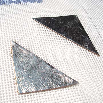 Leather Pieces Set Silver Colors