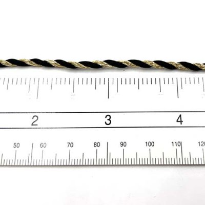 Black & Gold 2.5MM Torsade