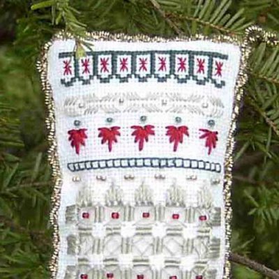 Beautiful Stitches Hardanger Stocking Ornament