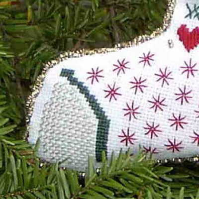 Beautiful Stitches Hardanger Stocking Ornament