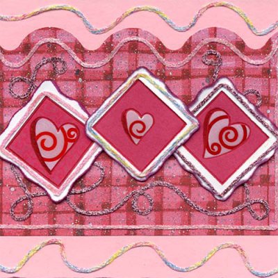 Iron-on threads are a fun, easy way to decorate cards and scrapbooks