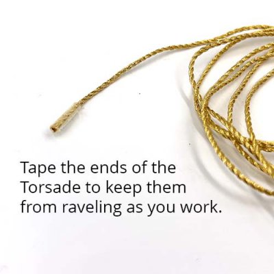 Tape the ends to keep them neat