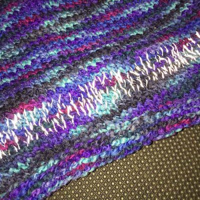 Made with Kreinik Reflective Yarn