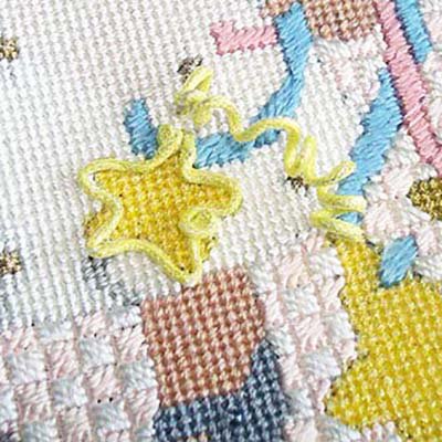 Kreinik Wired Braid holds the shape for a fun applique