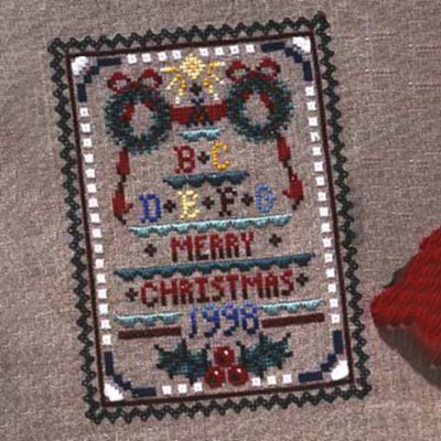 Christmas Sampler in Silk