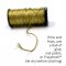Corded Braid colors require more attention as you stitch