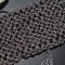 Crochet chain maille look-alike (much lighter than the real thing) with 3/8" Trim