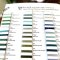 Kreinik Silk Thread Color Card