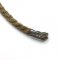 Tape the end to avoid raveling, then cut your length right through the tape
