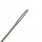 A bent weaver's needle has a large eye for weaving thick yarns into a project