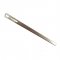 A sturdy flat needle for guiding threads into place