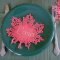 Iron-on threads are an easy way to make place holders for a Thanksgiving feast