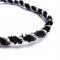 Combine the silver thread with any other fiber for fun friendship bracelets