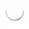 A curved, blunt-point needleA long, blunt-point needle with a large eye
