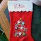 Iron-on Ribbon works great on dollar-store stockings