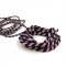 Purple & Gold Torsade comes in two sizes