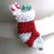 Mini Christmas Stocking Crocheted Pin Pattern