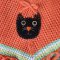 Embroidered Cat Poncho