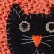 Embroidered Cat Poncho