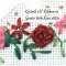How to stitch roses with ribbon