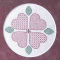 Pink Hearts, Blackwork Style
