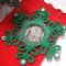 Stitched with Kreinik threadsA Green Christmas Ornament