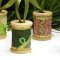 Wooden spool Christmas ornaments