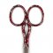 3.5" Pink/Red Handle Scissors X326